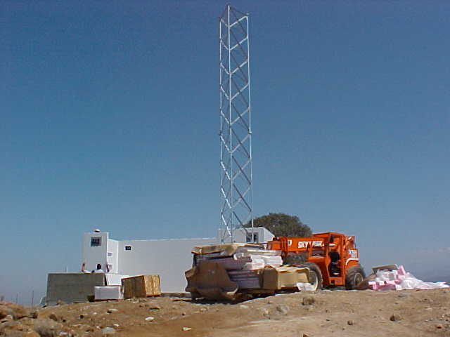 same showing 40 ft tower (1 of 4 installed)