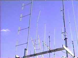 view of Digi antenna. K6ARP ant is the 